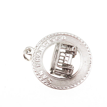 M&M Mark Mercy 925 Sterling Silver Vintage San Francisco Cable Car Charm Pendant
