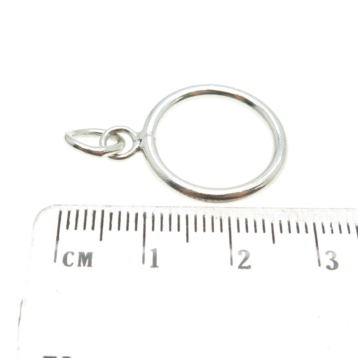 925 Sterling Silver Vintage Circle of Life Charm Pendant