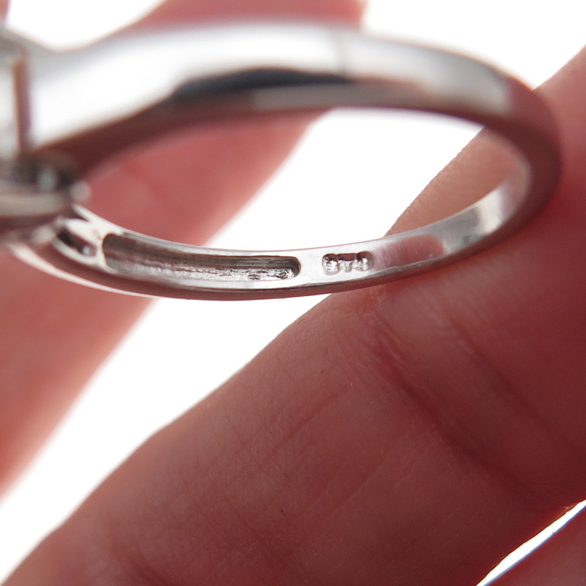Chuck Clemency 925 Sterling Silver Real Oval-Cut Iolite Ring Size 8