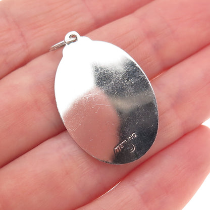 Art's Elegance 925 Sterling Silver Vintage Rhinestone Bridesmaid Charm Pendant
