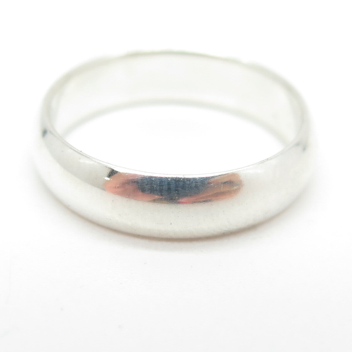 925 Sterling Silver Classic Wedding Band Ring Size 7.25