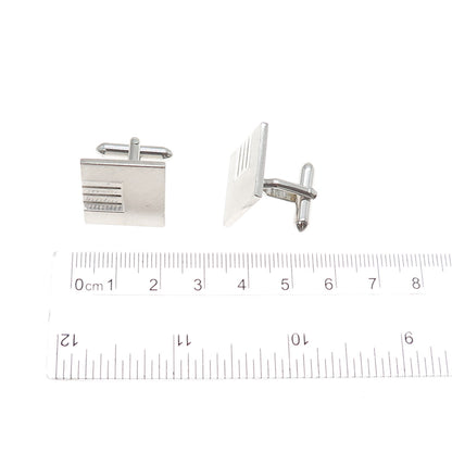 925 Sterling Silver Vintage Modernist Cufflinks