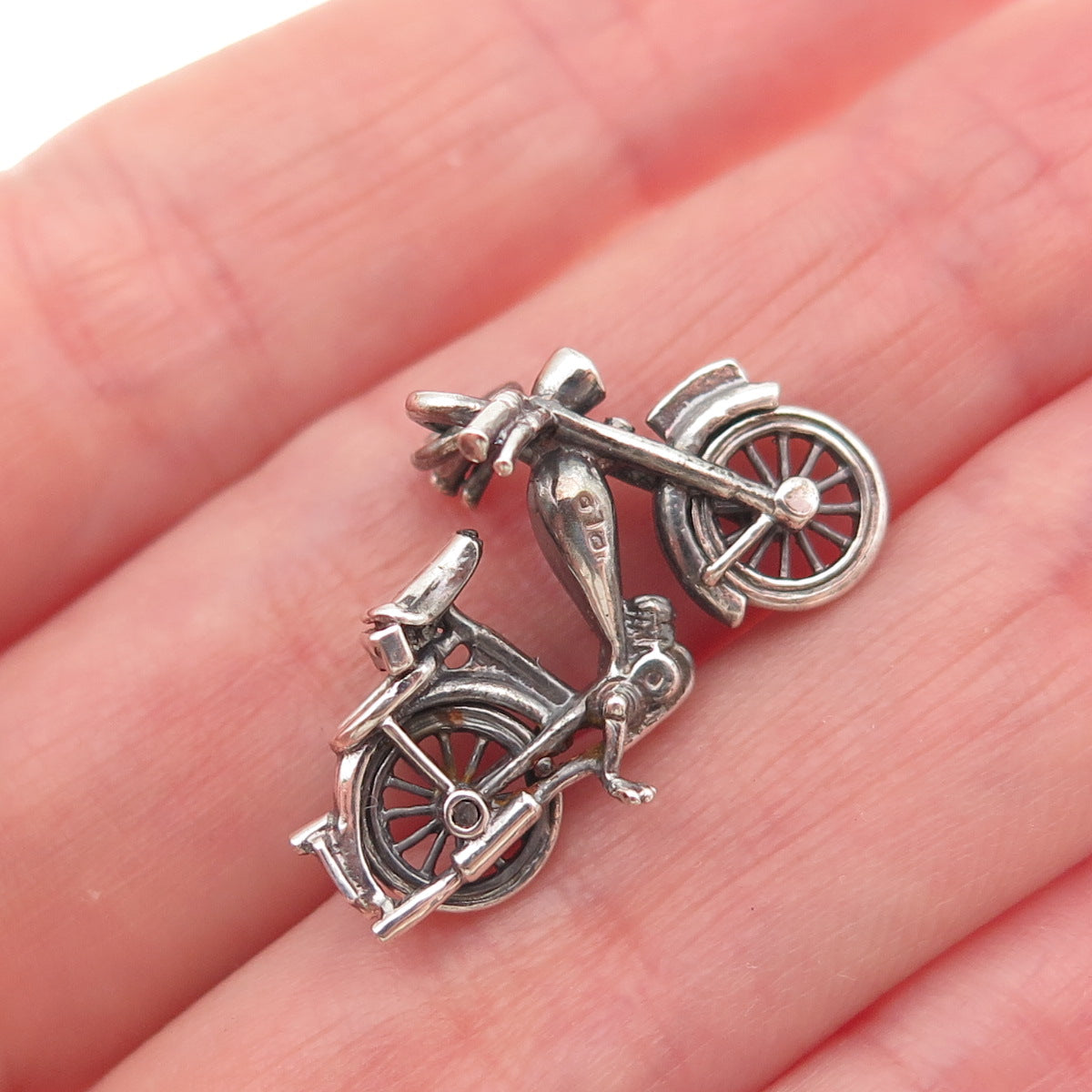 Payton Pepper & Sons Sterling Vintage 1971 Birmingham Motorcycle Charm Pendant