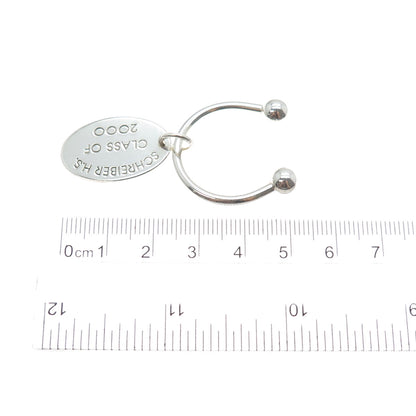 PBD Peter Brams Sterling Vintage 2000 Schreiber High School Screw Ball Key Ring