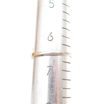 McGrath Hamin 925 Sterling Silver Gold Plated Vintage Real Jade Ring Size 6.5