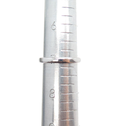 925 Sterling Silver Real Round-Cut Diamond & Amethyst Ring Size 7