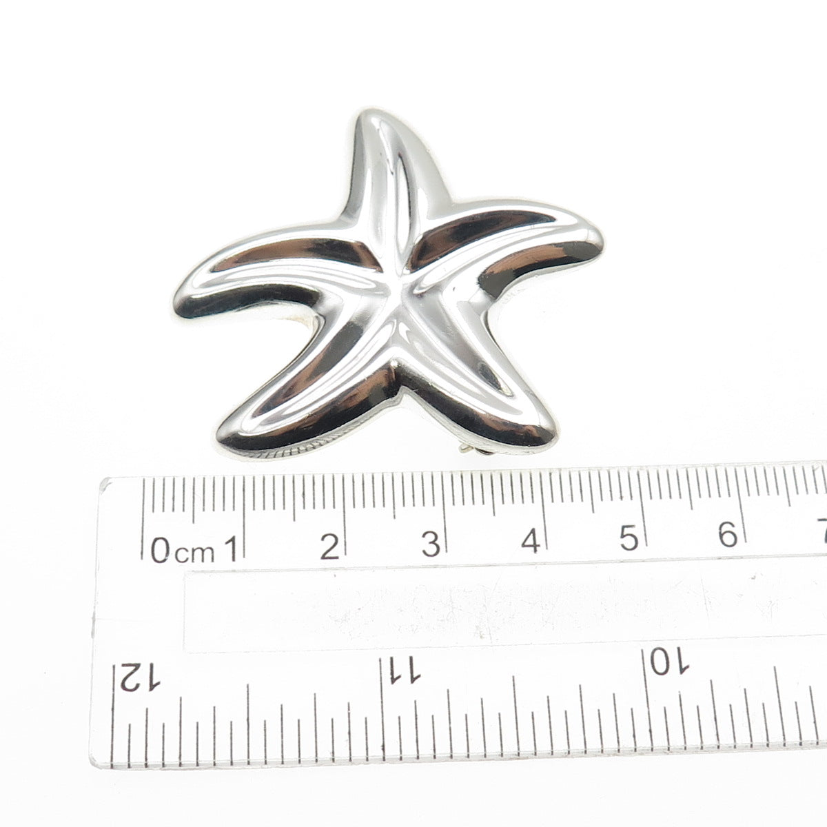 CNA PRANDA 925 Sterling Silver Vintage Starfish Pin Brooch