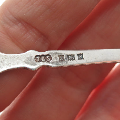 TURNER & SIMPSON 925 Sterling Vintage 1962 Birmingham London Coat of Arms Spoon