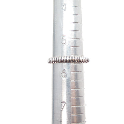 14K Gold 925 Sterling Silver Vintage Real Princess-Cut Blue Topaz Ring Size 5.75