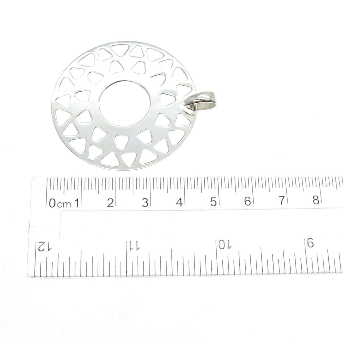CHARLES WINSTON 925 Sterling Silver Vintage Italy Sun Symbol Charm Pendant