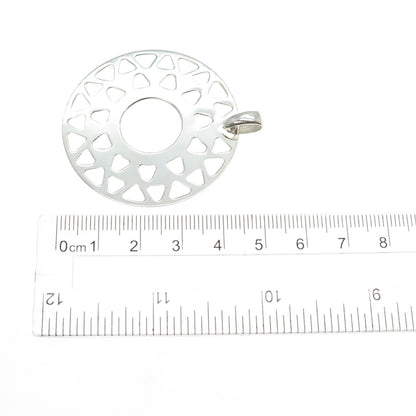 CHARLES WINSTON 925 Sterling Silver Vintage Italy Sun Symbol Charm Pendant