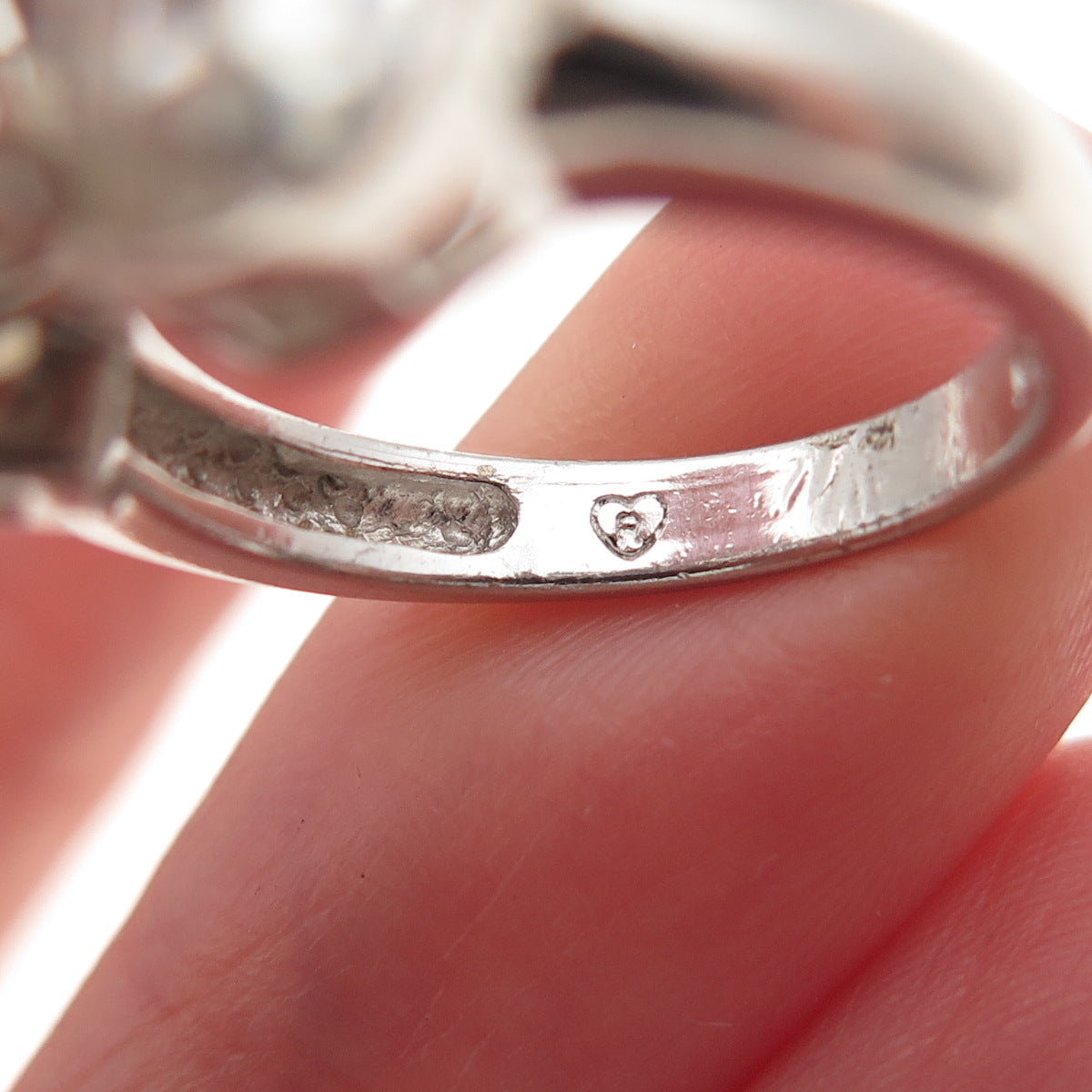 925 Sterling Silver Multi-Cut C Z Engagement Ring Size 5