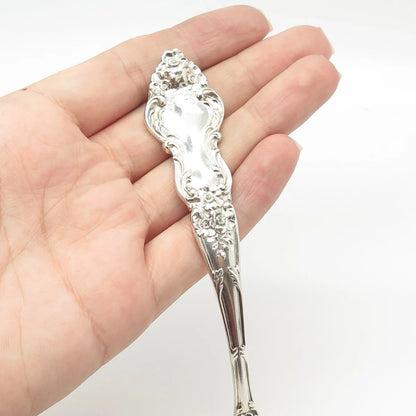 925 Sterling Silver Antique Art Deco Watson Meadow Rose - 1907 Ladle