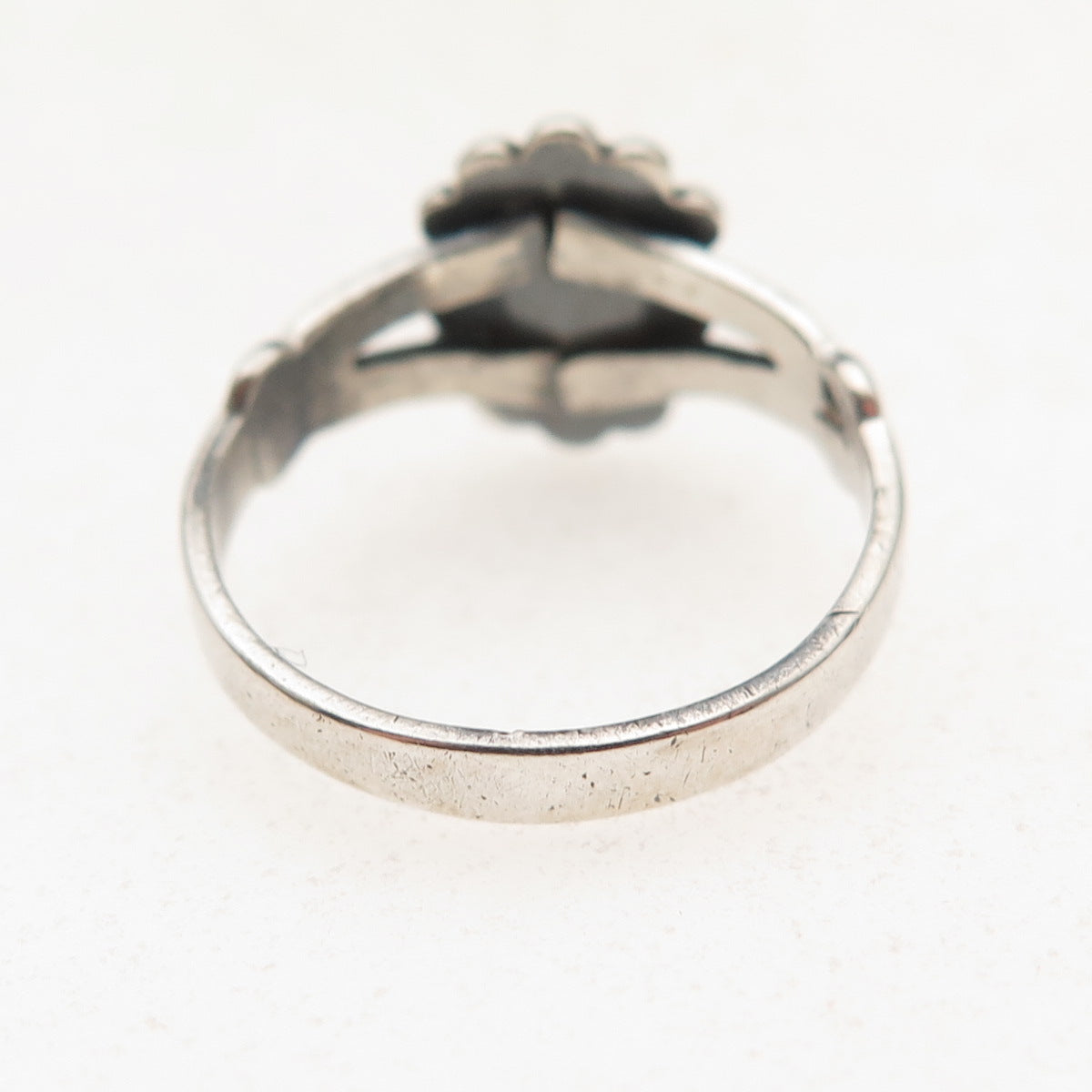 Bell Trading Post Old Pawn 925 Sterling Silver Vintage Turquoise Ring Size 5.5