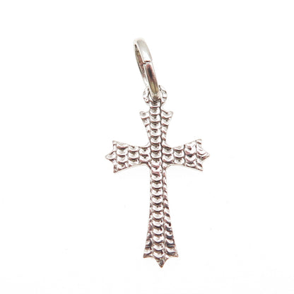 925 Sterling Silver Italy Cross Religious Charm Pendant