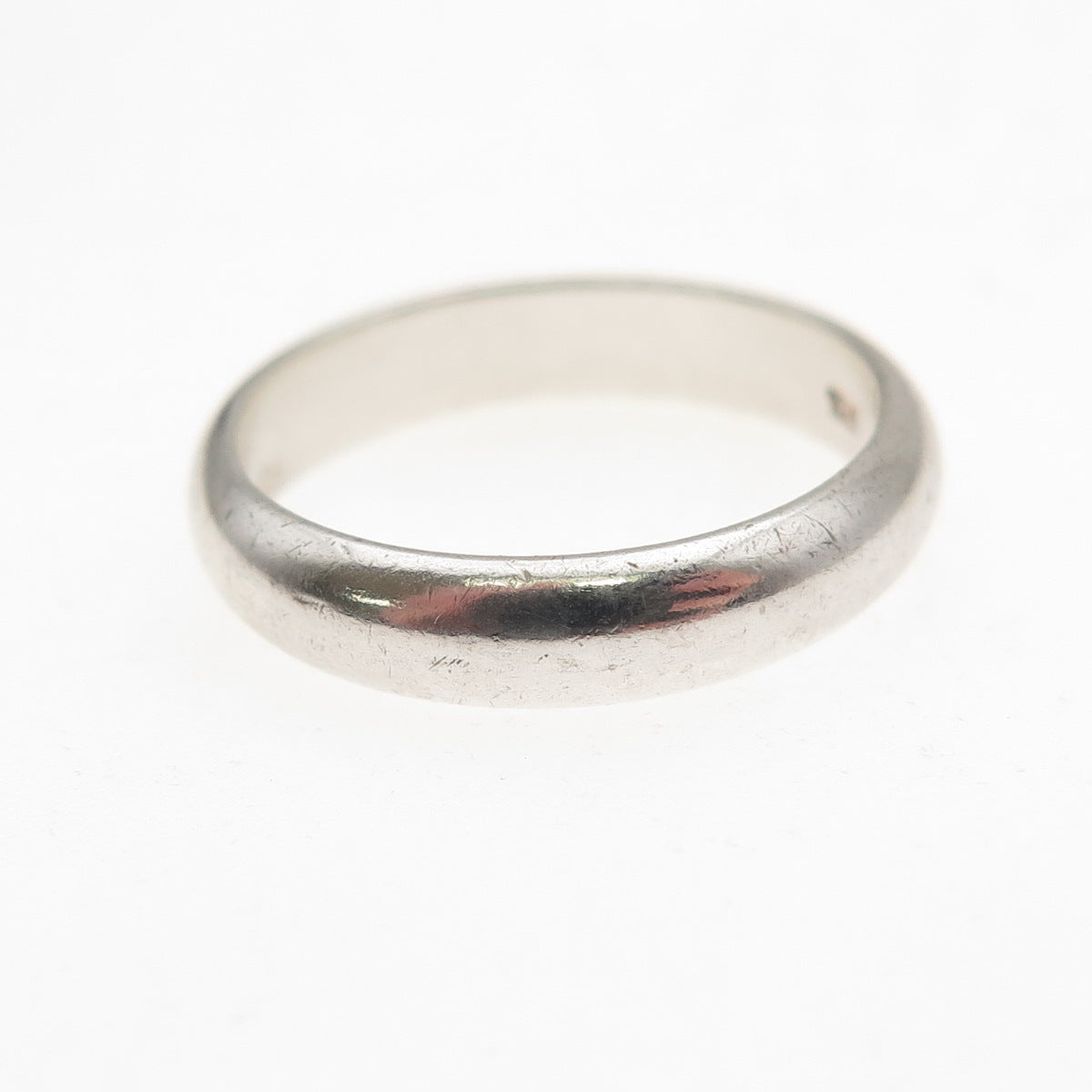 925 Sterling Silver Vintage Classic Wedding Band Ring Size 6.25