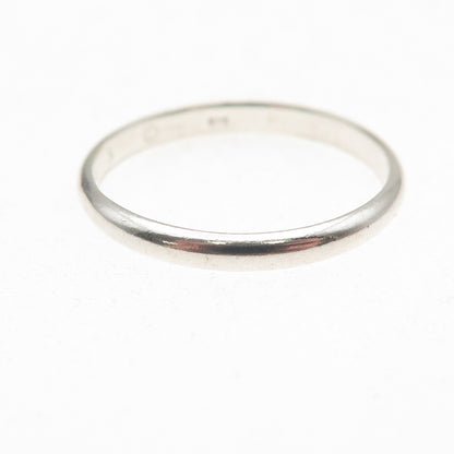 Shube 925 Sterling Silver Vintage Classic Wedding Band Ring Size 9