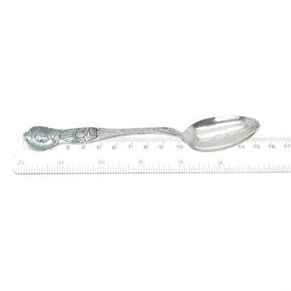 RODEN BROS 925 Sterling Silver Antique Earl Kitchener Army & Navy Coffee Spoon