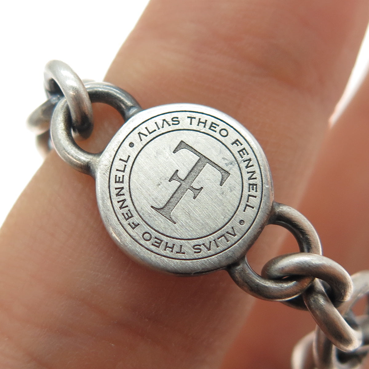 Theo Fennell 925 Sterling Silver Vintage London Leo Zodiac Oxidized Bracelet 6"