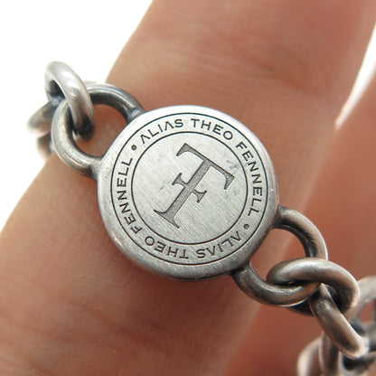 Theo Fennell 925 Sterling Silver Vintage London Leo Zodiac Oxidized Bracelet 6"