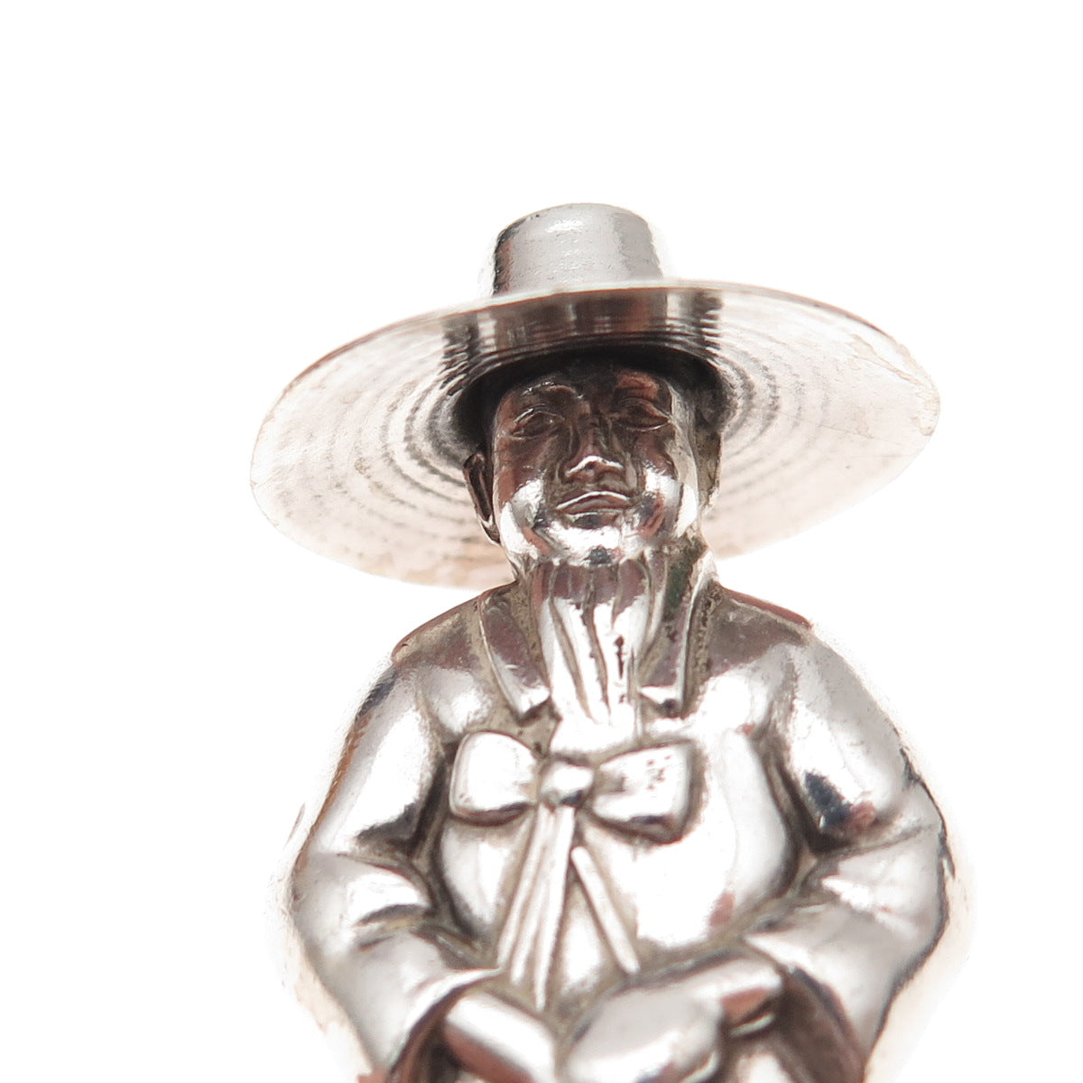 Yamato Yokohama 950 Sterling Vintage '50s Japan Man Figure Salt / Pepper Shaker