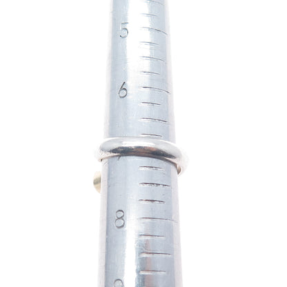 14K Gold 925 Sterling Vintage Real Swiss Blue Topaz Heart Adjustable Ring Size 7