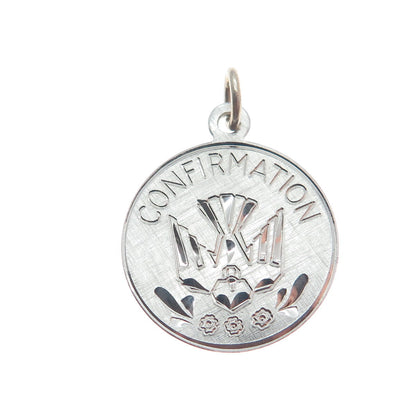 LUMIN 925 Sterling Silver Vintage Confirmation Holy Ghost Charm Pendant