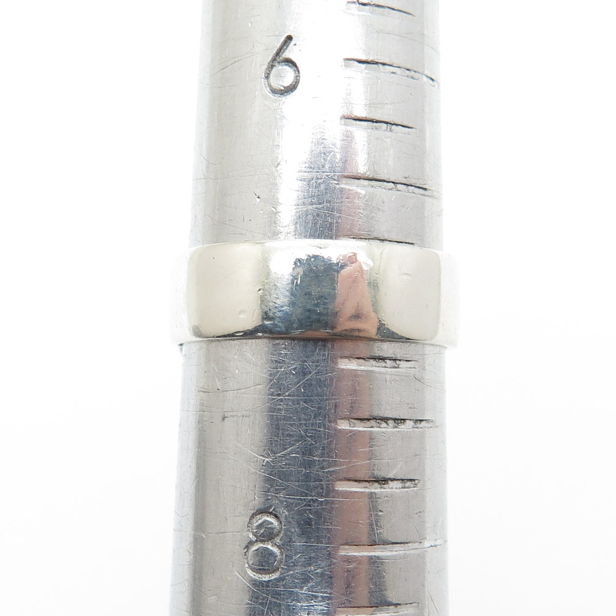 BARONI 925 Sterling Silver Vintage Real Pearl Modernist Hammered Ring Size 7.25