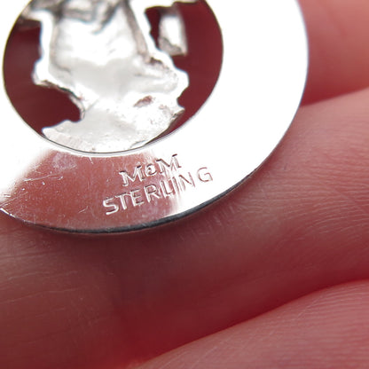 MARC MERCY 925 Sterling Silver Vintage Graduation Day Charm Pendant