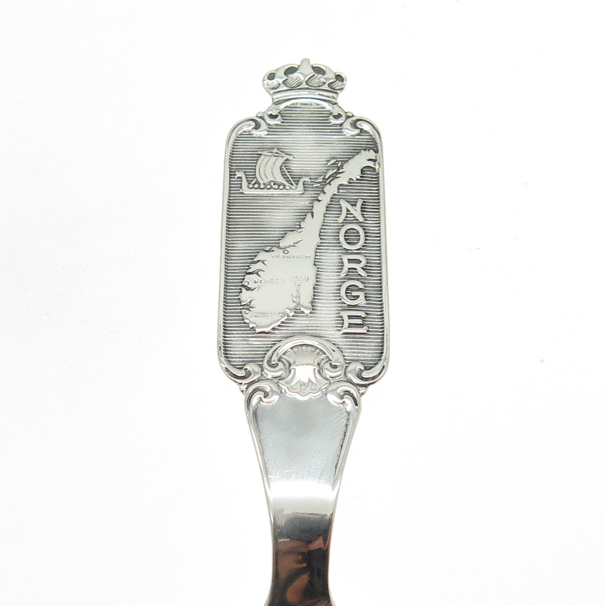 SAETHERS GULL 830S Silver Vintage Norway Baby Spoon