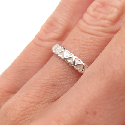 Pandora 925 Sterling Silver Enamel Abundance of Love Band Ring Size 6