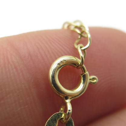 925 Sterling Silver Gold Plated Pave C Z Open Star Cable Link Bracelet 8.25"