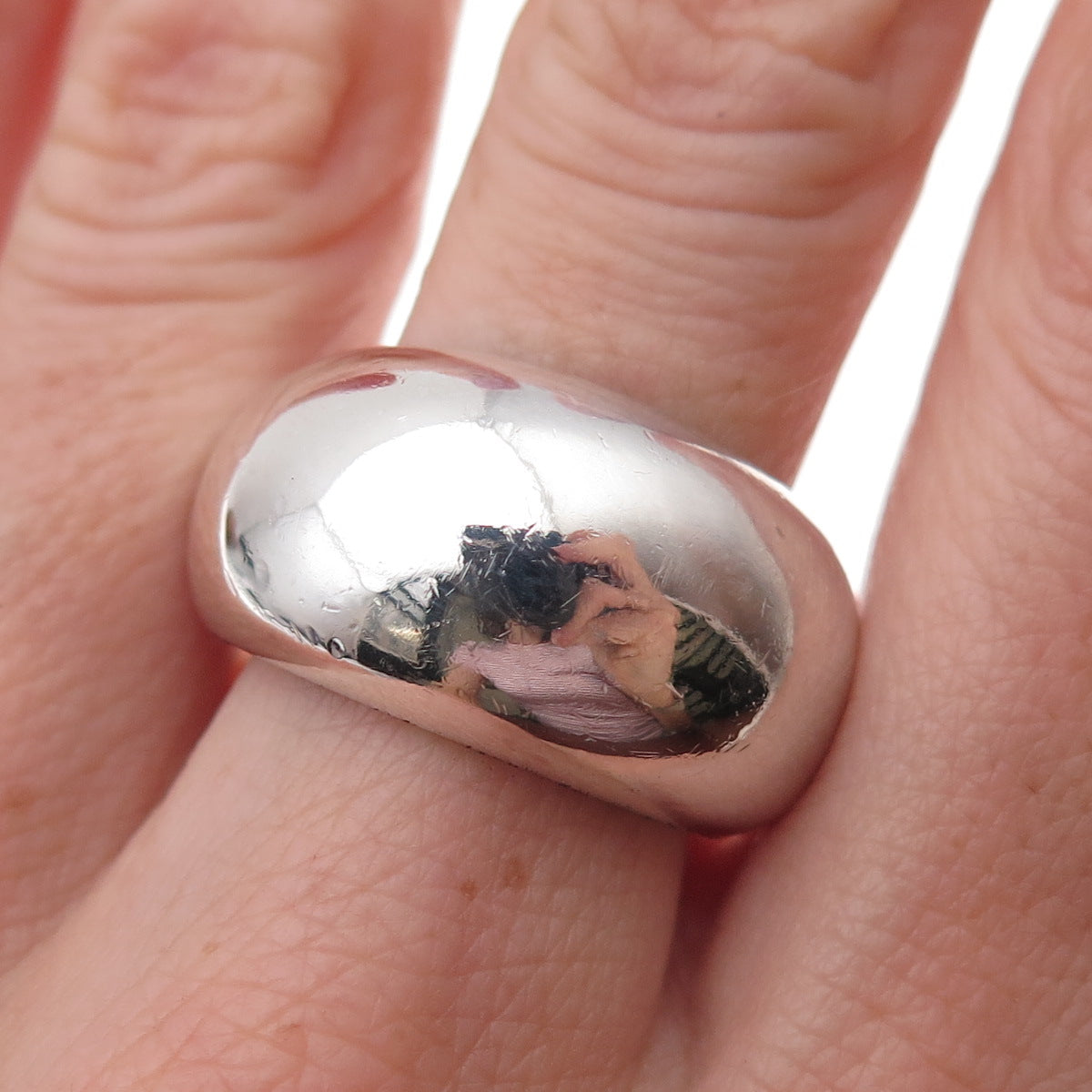 Silpada 925 Sterling Silver Vintage Modernist Dome Ring Size 9.25