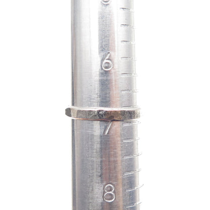 Old Pawn 925 Sterling Silver Vintage Southwestern MOP Tribal Ring Size 7