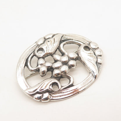 925 Sterling Silver Vintage Modernist Pin Brooch