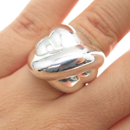 925 Sterling Silver Vintage Mexico Modernist Ring Size 7