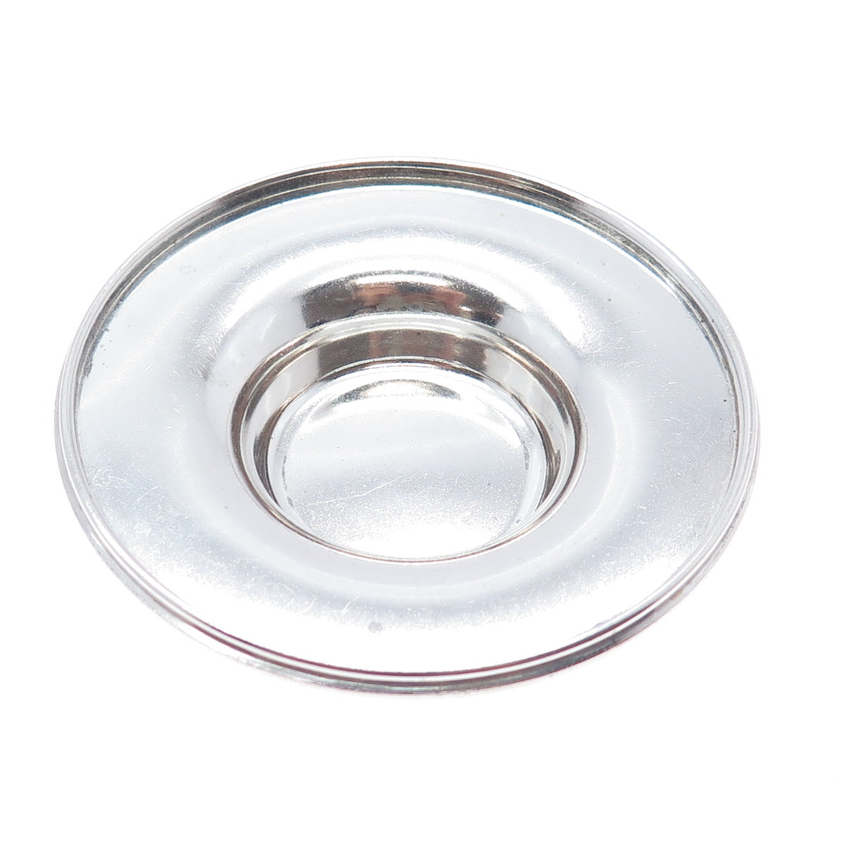 ASPREY 925 Sterling Silver Vintage 1994 England Individual Candle Plate Holder