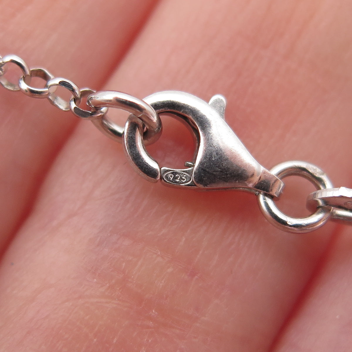 925 Sterling Silver Italy Disc by The Yard Cable Chain Necklace 36"