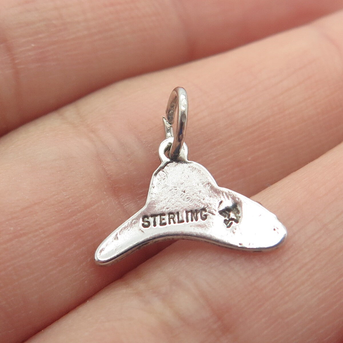 925 Sterling Silver Vintage Sunwest Cowboy Hat Minimalist Pendant