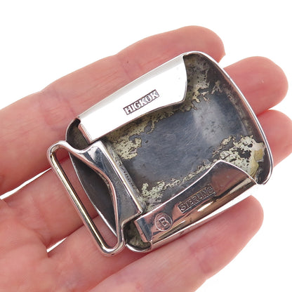 Hickok 925 Sterling Silver Antique Art Deco Letter B Initial Belt Buckle