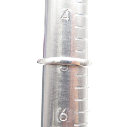 925 Sterling Silver Real Round-Cut Amethyst & C Z Ring Size 5