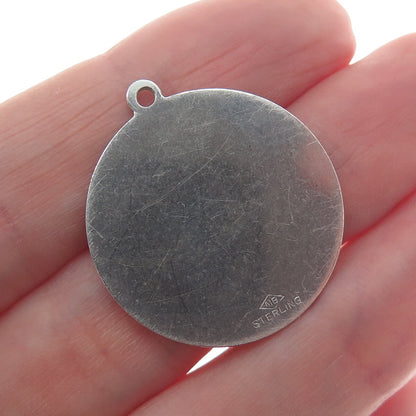925 Sterling Silver Vintage "It's A Girl" Charm Pendant