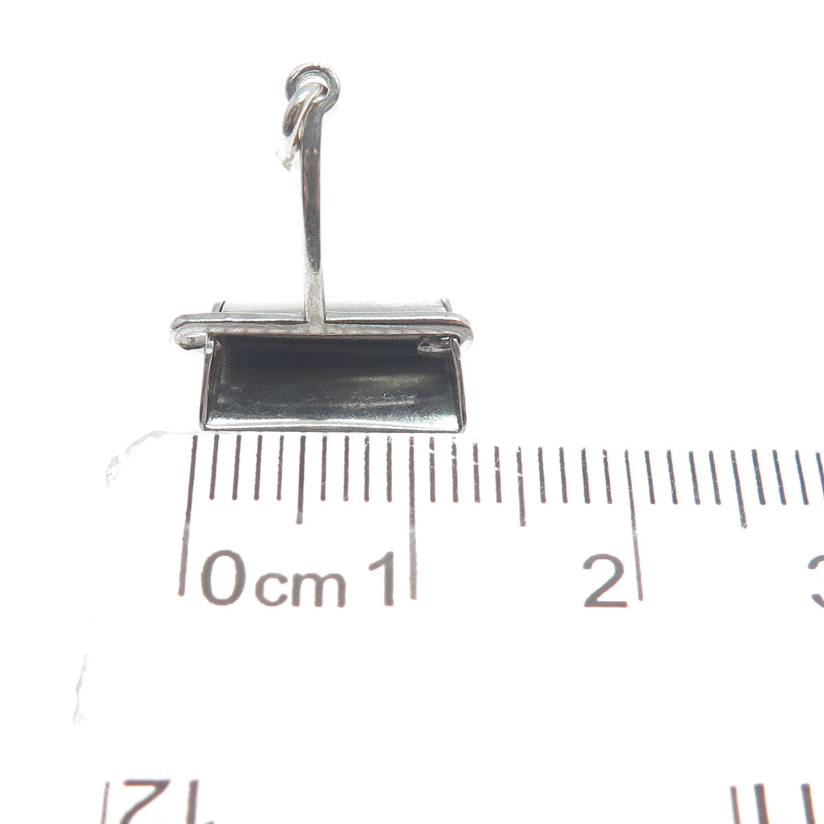 925 Sterling Silver Antique Dust Scoop Minimalist Charm Pendant