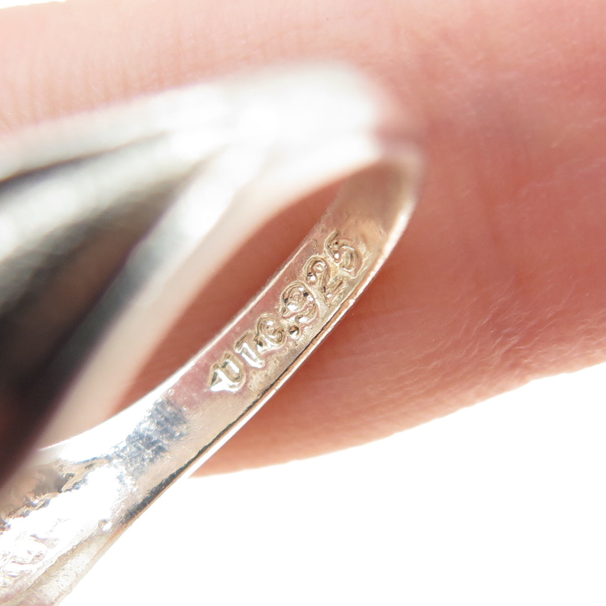 925 Sterling Silver Vintage Radiant-Cut C Z Engagement Ring Size 6