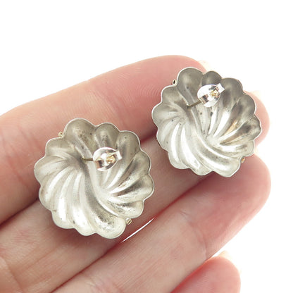 MICHAEL ANTHONY 14K Gold & 925 Sterling Silver Vintage Modenrist Earrings