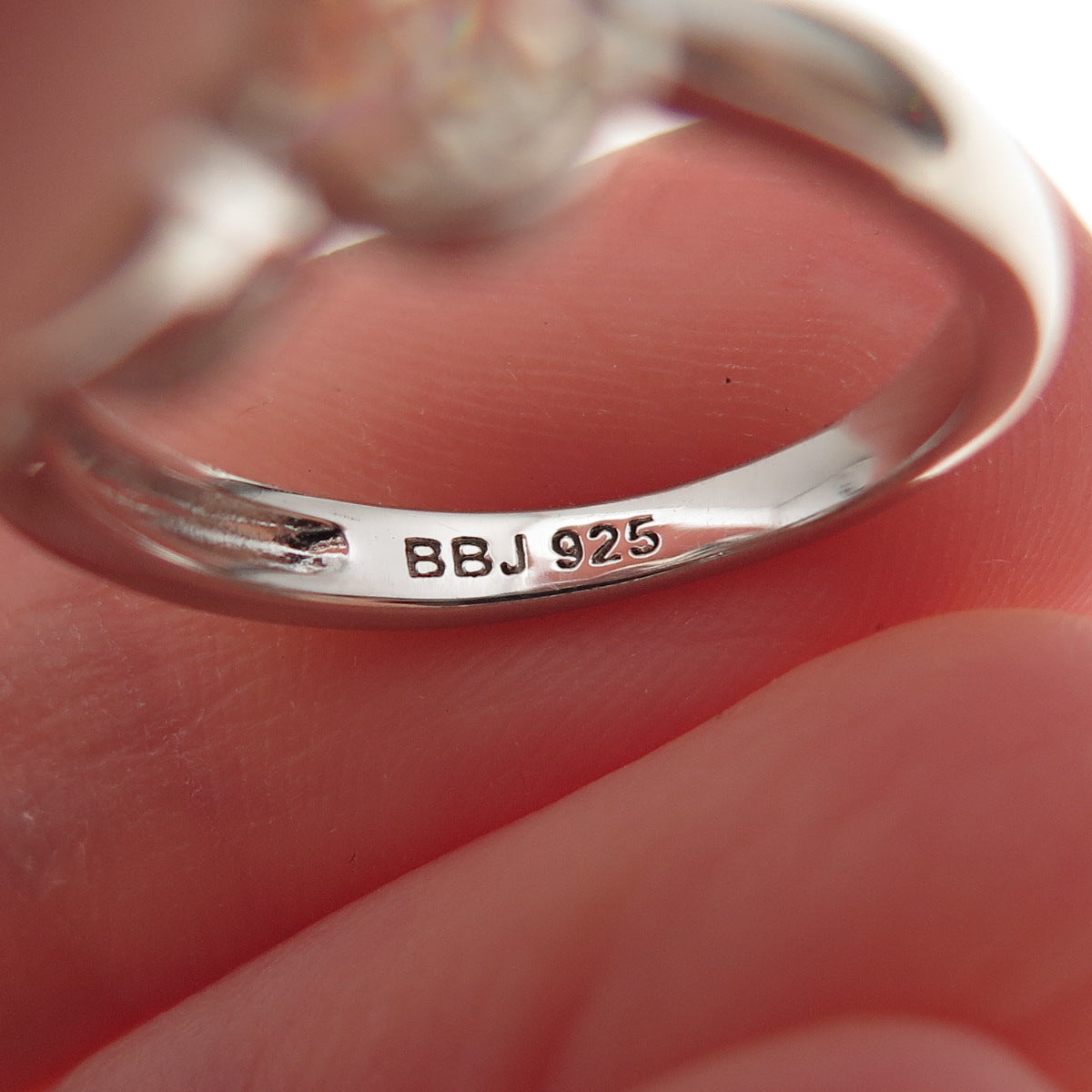 925 Sterling Silver Oval-Cut Canary C Z Engagement Ring Size 5.25