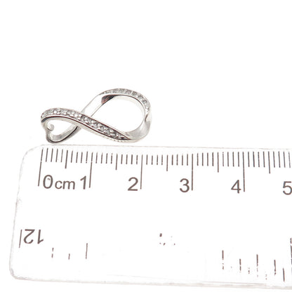 BGE Bradford 925 Sterling Real Diamond I Love You Forever Infinity Mini Pendant
