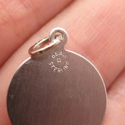 925 Sterling Silver Vintage BEAU Football Charm Pendant