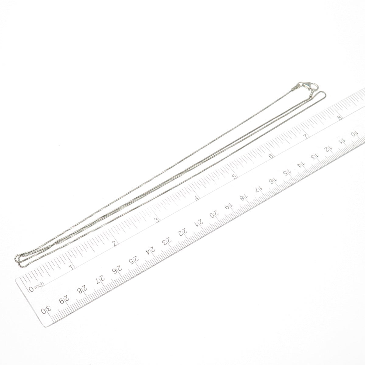 925 Sterling Silver Vintage Round Box Chain Necklace 32"