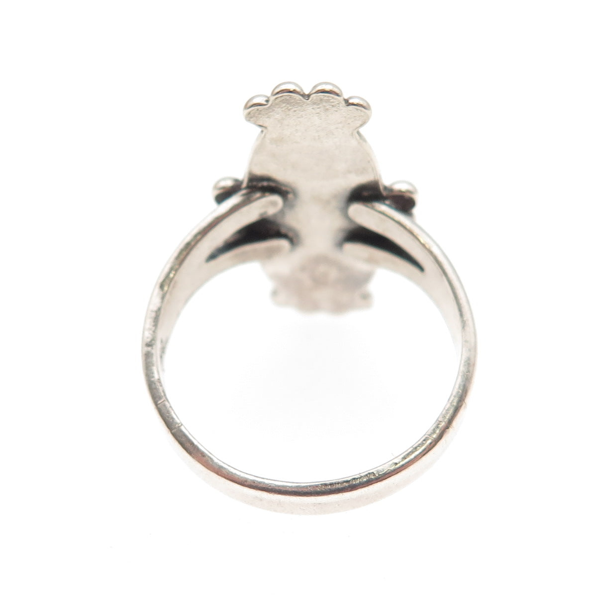 Bell Trading Post Old Pawn 925 Sterling Vintage Tyrone Turquoise Ring Size 6.5